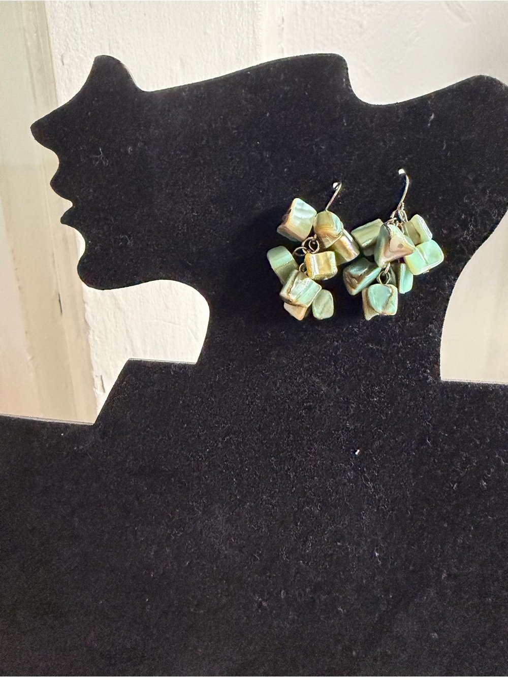 Abalone Shell Cluster Dangle Earrings - Women Jewelry